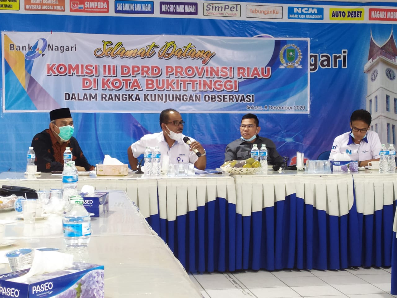Kunjungan observasi Komisi III DPRD Provinsi Riau di Kota Bukittinggi